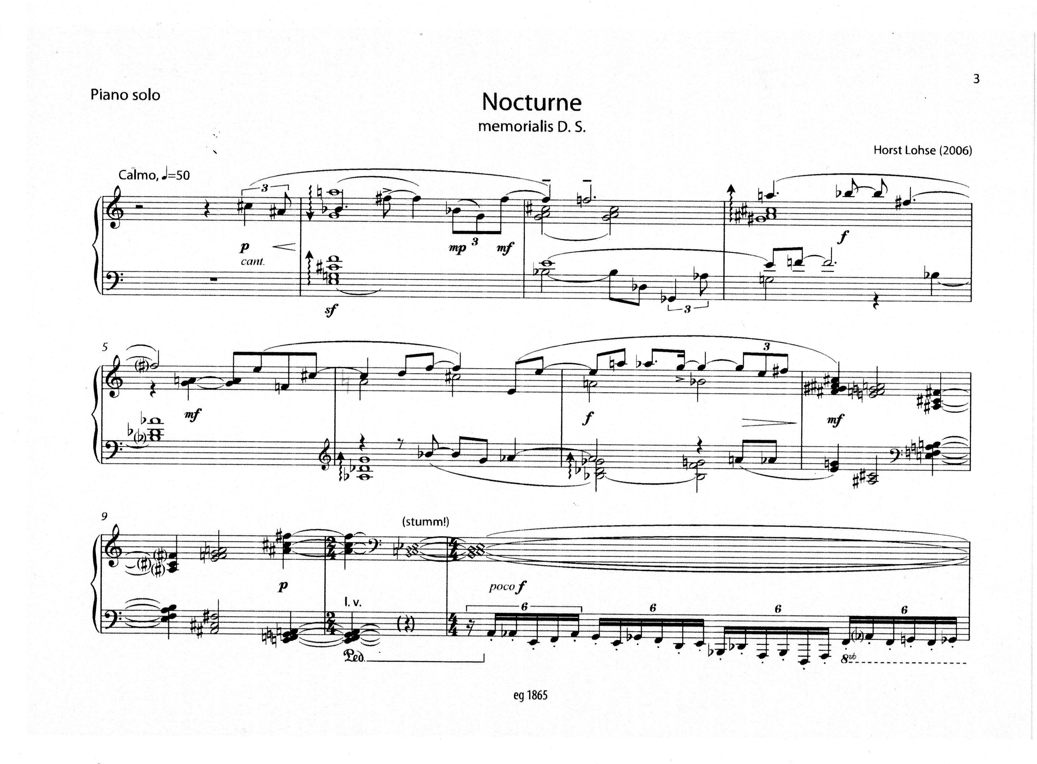 Nocturne memorialis D S